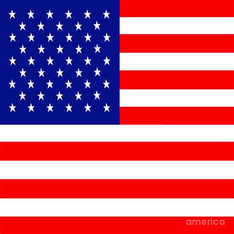 American Flag . Square Photograph by Wingsdomain Art and Photography ...