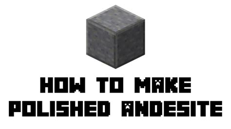 Minecraft Survival: How to Make Polished Andesite - YouTube