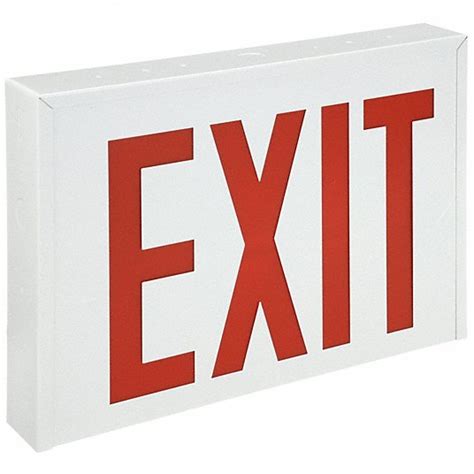 Emergency Battery Backup, LED, Exit Sign - 2XLF6|LXNY W 3 R EL - Grainger