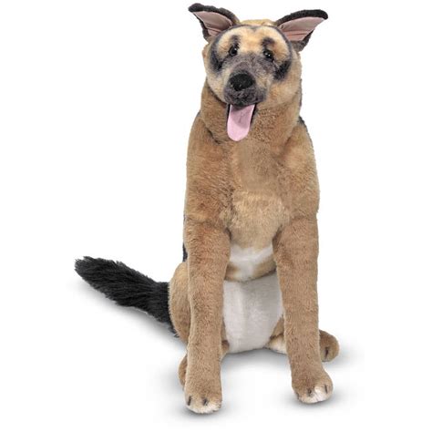 Melissa & Doug Giant German Shepherd - Lifelike Stuffed Animal Dog (over 2 feet tall) - Walmart ...