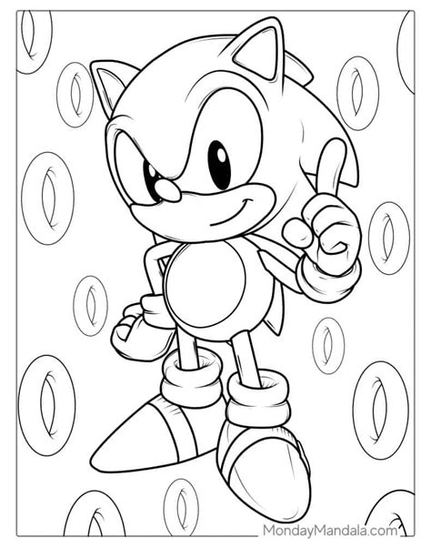 Baby Sonic The Hedgehog Coloring Pages