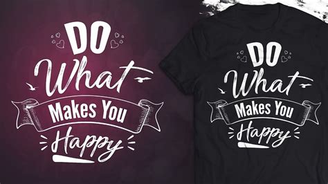 Simple Typography Tshirt Design - Illustrator & Photoshop Speedart ...