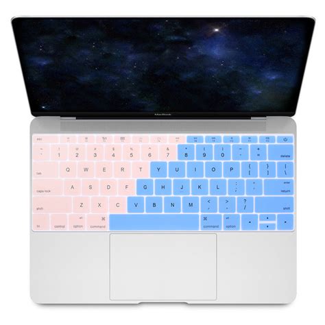 Macbook Keyboard Cover - Cream Pink and Blue