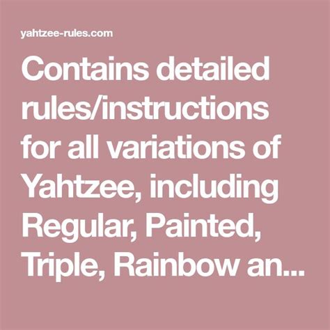 Master the Art of Yahtzee with These Variations