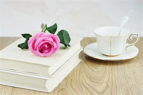 Photo Of Book Flower Coffee Cup On Reading Day Background, Reading Day, Book, Flowers Background ...