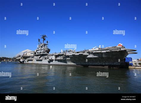 aircraft carrier intrepid sea & air space museum Stock Photo - Alamy