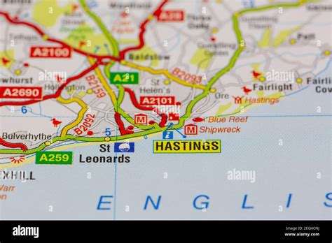 Battle of hastings map hi-res stock photography and images - Alamy