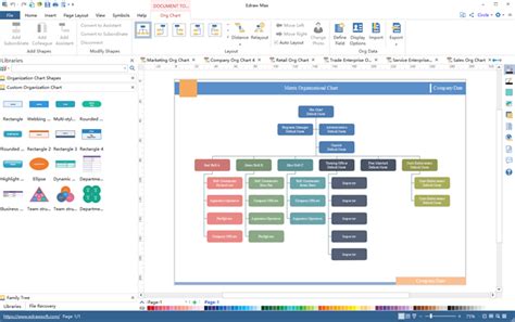 Beautiful Org Chart Templates - Editable and Free | Org Charting