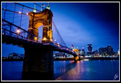 Bridge at Night | Ohio River and Roebling bridge. This photo… | Flickr