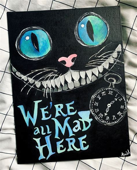 Cheshire Cat, Painting, Alice In Wonderland, Artwork, Trippy, Quotes, Wall Art, Home Decor ...