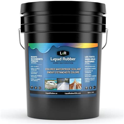 Liquid Rubber Color Waterproof Sealant - Indoor & Outdoor Coating - Easy to Apply - Water Based ...