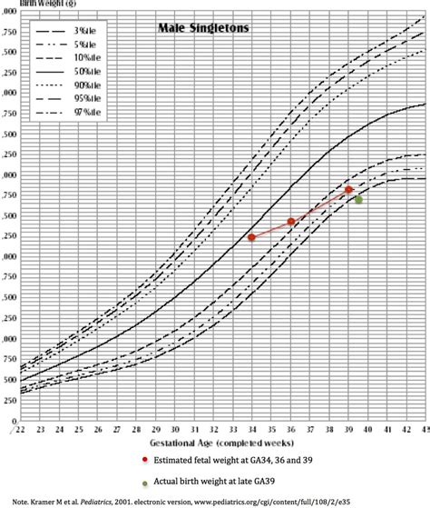 Fetal Growth Percentile Chart