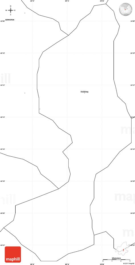 Blank Simple Map of BOKSBURG