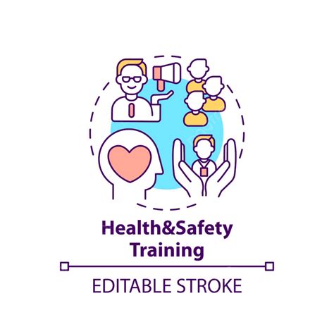 Health And Safety Training Concept Icon, Graphic, Isolated, Program PNG and Vector with ...