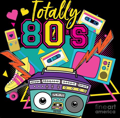 Like Totally 80s Retro Vintage 1980s Party Gift #1 Digital Art by ...