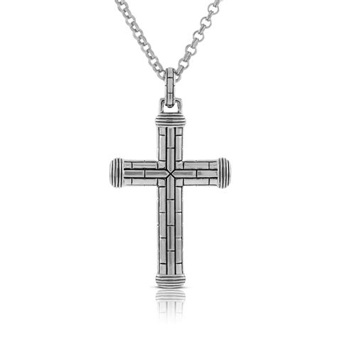 Men's Cross Necklace in Sterling Silver | Ben Bridge Jeweler