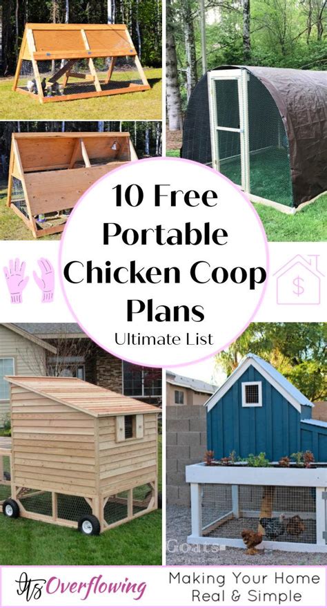 10 Free Portable Chicken Coop Plans