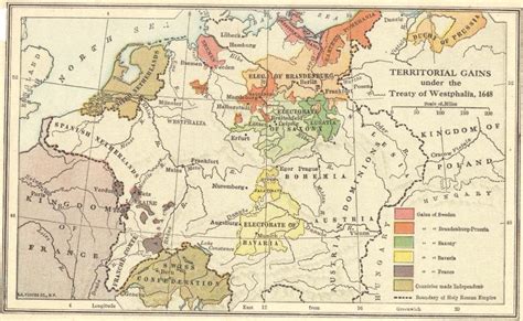 Peace Treaty of Westphalia (1648) Map | Student Handouts