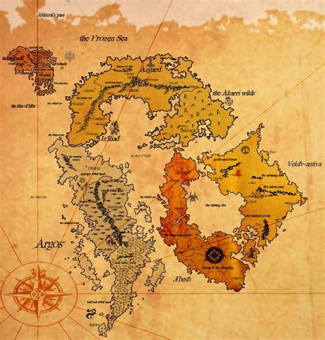 map of the mortal lands by https://www.deviantart.com/asherok on ...