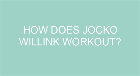 How does Jocko Willink workout? – TheFitnessFAQ