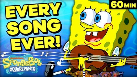 EVERY Song Ever 🎵 | 1 Hour+ Music Compilation | SpongeBob - YouTube