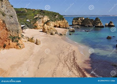 Praia Dona Ana, Algarve, Portugal, Europe Stock Image - Image of portugal, travel: 29947915