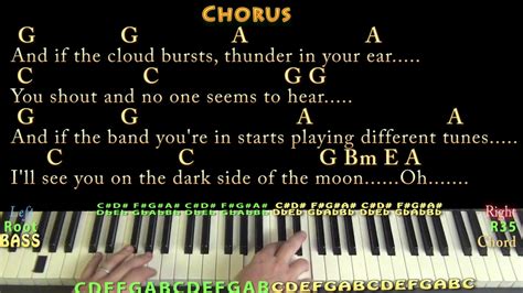 Brain Damage/Eclipse (Pink Floyd) Piano Cover Lesson with Chords/Lyrics - YouTube