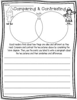 Compare And Contrast Worksheet For Grade 4 - Lori Sheffield's Reading Worksheets