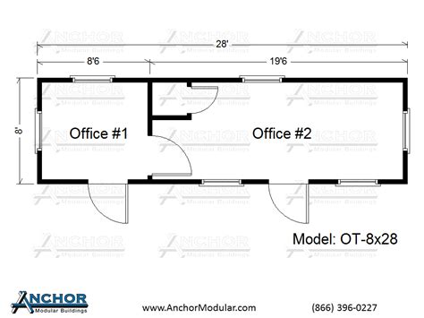 Office Trailer Floor Plans