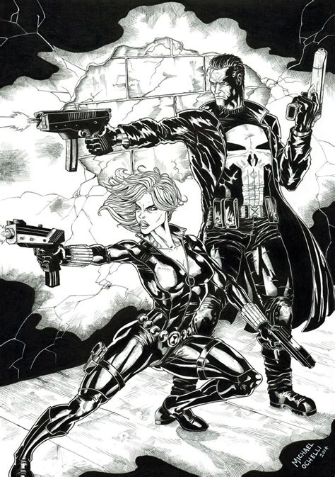 Black Widow and The Punisher | Punisher, Marvel and dc characters, Black widow