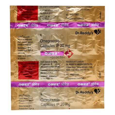 Omez 20 MG Capsule - Uses, Dosage, Side Effects, Price, Composition ...