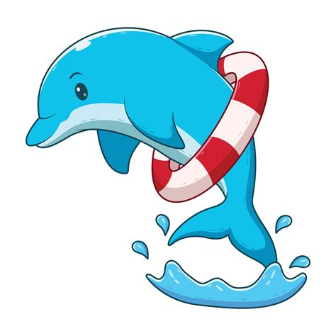 Cute Dolphin Cartoon