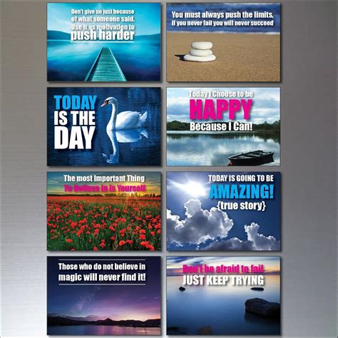 Amazon.com: Set 0f 8 Motivational and inspirational quotes Fridge Magnets No.1 : Handmade Products