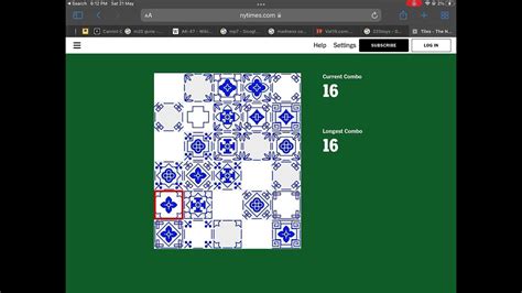 New York Times: Tiles Gameplay - YouTube