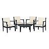 Safavieh Anaheim Indoor / Outdoor Arm Chair & Coffee Table 5-piece Set