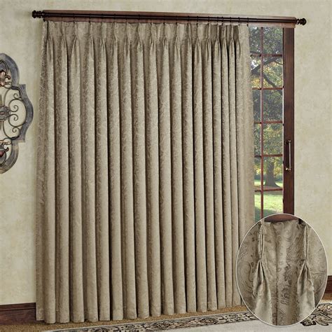 Gabrielle Pinch Pleat Thermal Room Darkening Patio Panel