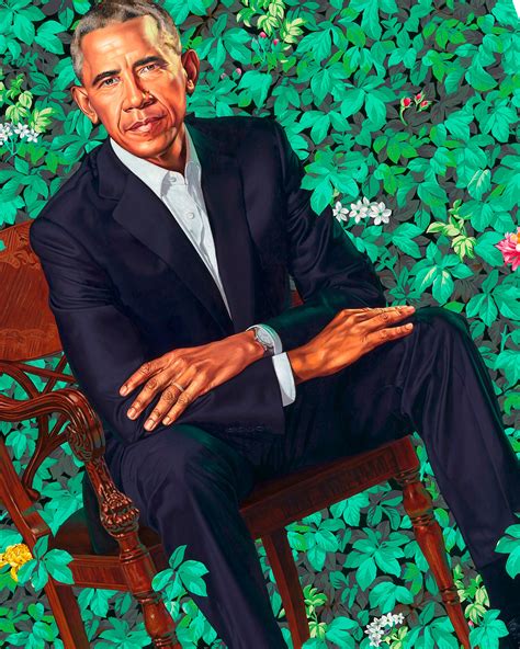 Gallery Art Canvas Kehinde Wiley Barack Obama Naturalistic ART | Etsy