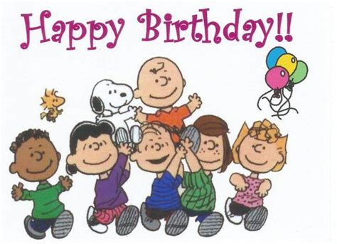 Charlie Brown Snoopy Peanuts Gang Happy Birthday Birthday - Etsy | Happy birthday charlie brown ...