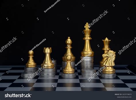 Gold Chess Coins Chess Piles Coins Stock Photo 2237774073 | Shutterstock