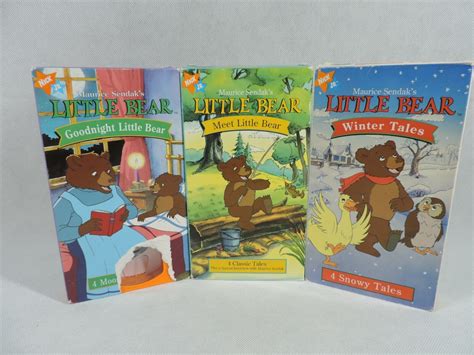 Vintage Little Bear Nick Jr VHS Video Tape Lot of 3 Meet Little Bear Winter Tale 97368374836 | eBay