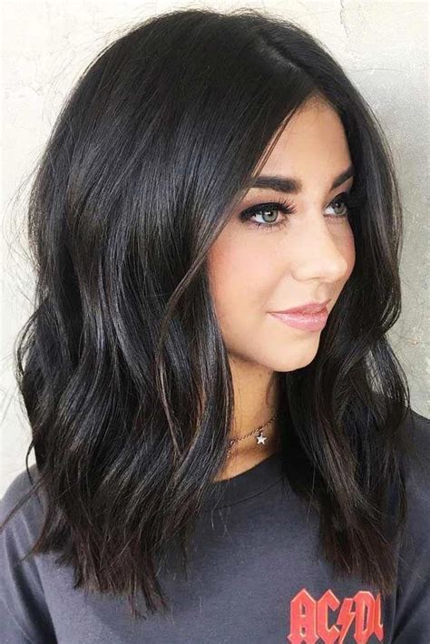 #longbobhairstyles | Hair color for black hair, Hair lengths, Medium ...