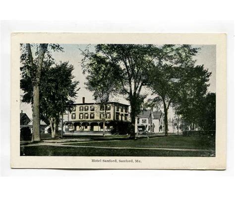 Hotel Sanford Sanford Maine postcard