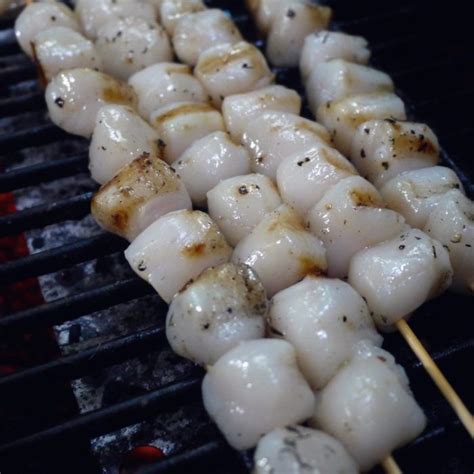 Grilled Bay Scallop Skewers | Recipe | Scallop recipes, Recipes, Bay ...