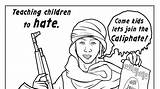 Company Publishes Graphic anti ISIS coloring book sketch template