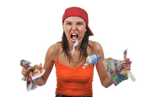 Angry screaming woman stock photo. Image of youth, piece - 6760238