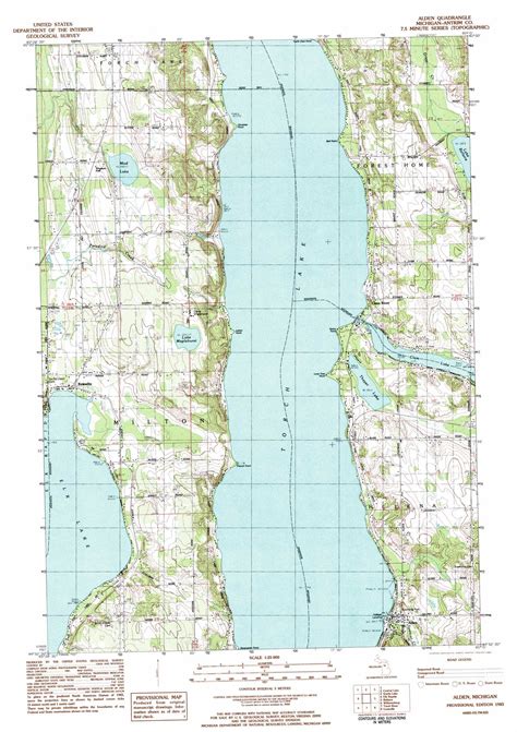 Alden topographic map, MI - USGS Topo Quad 44085h3