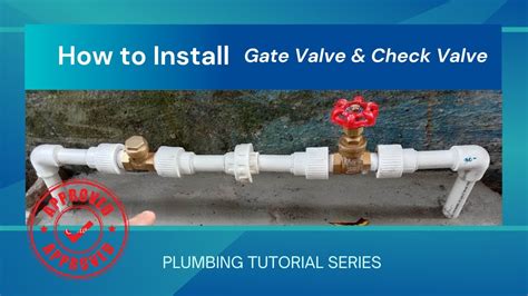 | How to install Gate valve,Check valve, PPR pipe & Fittings. - YouTube