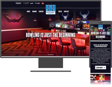 Bowlero Corporate Website Development - DVS