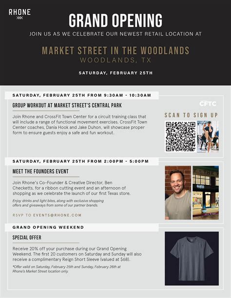 Woodlands Events Flyer | Market Street - The Woodlands