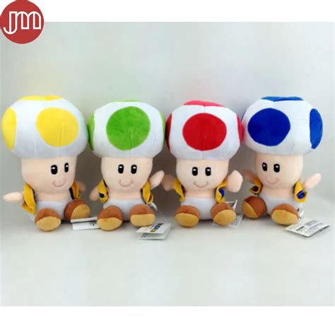 New Super Mario Bros Toad Plush Soft Toy Mushroom Man Animal Baby Dolls ...